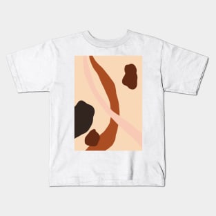 Abstract Earth Tones 3.3 Kids T-Shirt